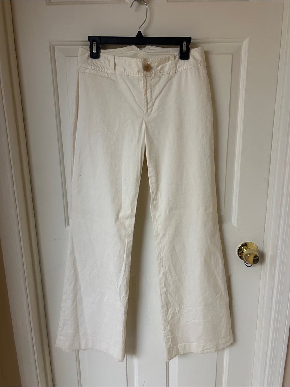 Banana Republic Cream Wide-Leg Pants